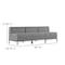 Flash Furniture 3 Piece Gray LeatherSoft Modular Lounge Set ZB-IMAG-MIDCH-3-GY-GG - alternate 4